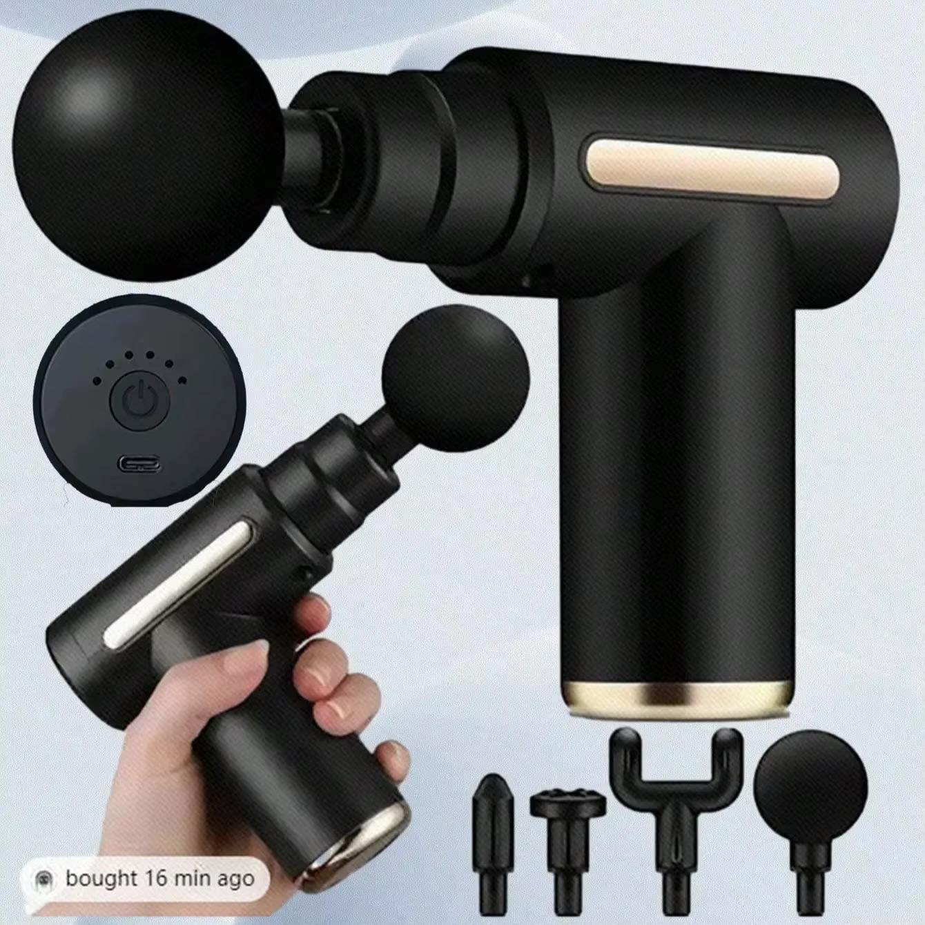 Deep Tissue Massage Gun – Portable Body Massager with LED Screen, Speed Levels & 4 Attachments - Image 7