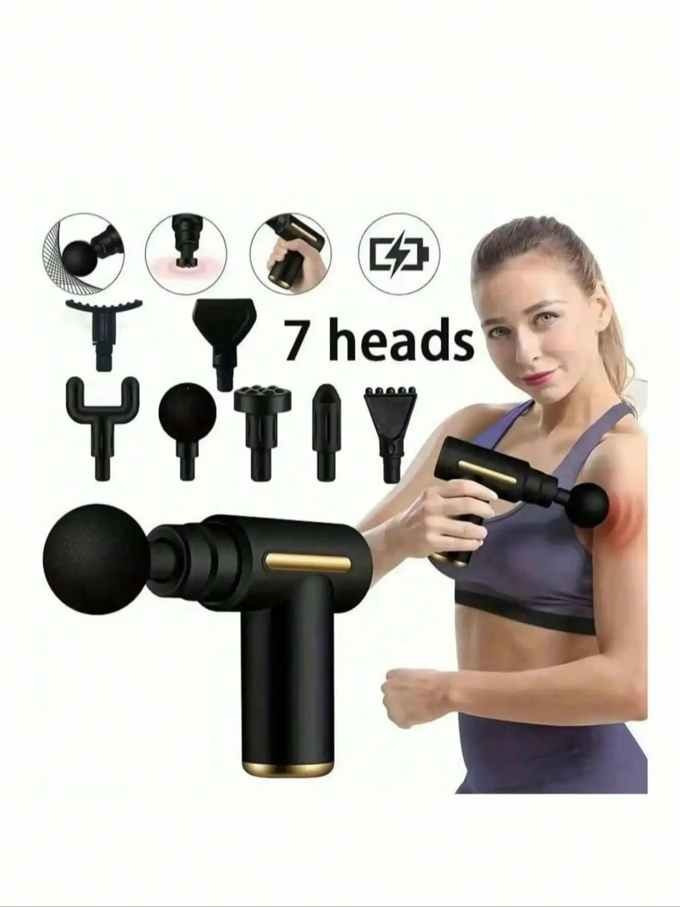 Deep Tissue Massage Gun – Portable Body Massager with LED Screen, Speed Levels & 4 Attachments - Image 6