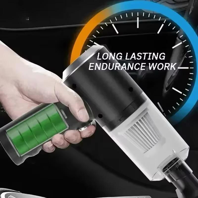 High Power Wireless Car Vacuum – 120W Portable Handheld Wet & Dry 3-in-1 Cleaner - Image 3