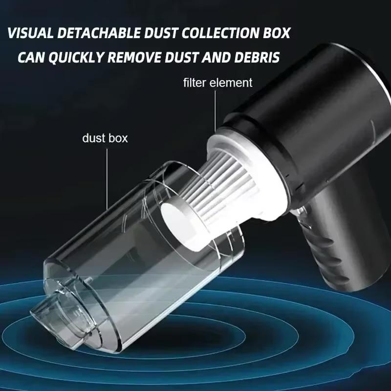 High Power Wireless Car Vacuum – 120W Portable Handheld Wet & Dry 3-in-1 Cleaner - Image 4