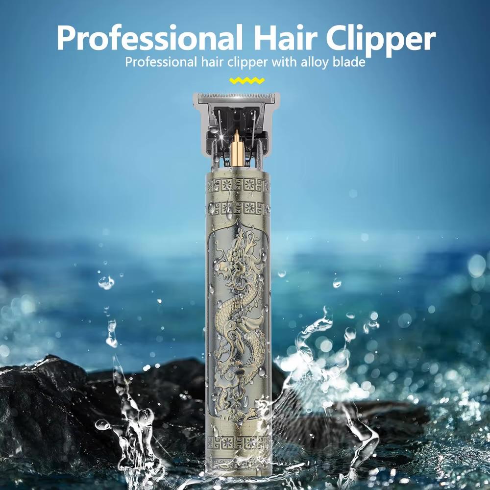Men’s Hair Clipper Professional – Metal Body Rechargeable Hair Cutting Machine - Image 2