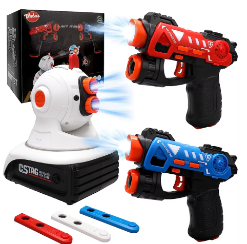 CSTAG UFO Duck Hunt Laser Gun Game Projector Shooting Toy for Children Indoor Fun Game