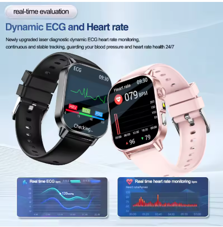 Men Smartwatch ECG Fitness Tracker Bluetooth Calling Blood Pressure Blood Oxygen Multi Health Monitoring Watch - Image 3